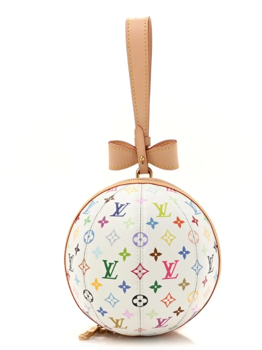 💙 Louis. Vuitton. Vibrant L. E. Multicolored Koro Koro. Clutch Wristlet Ball Bag